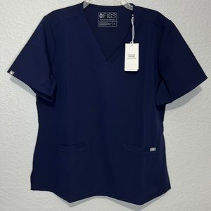 Figs Women’s Casma Three Pocket Top Navy XL